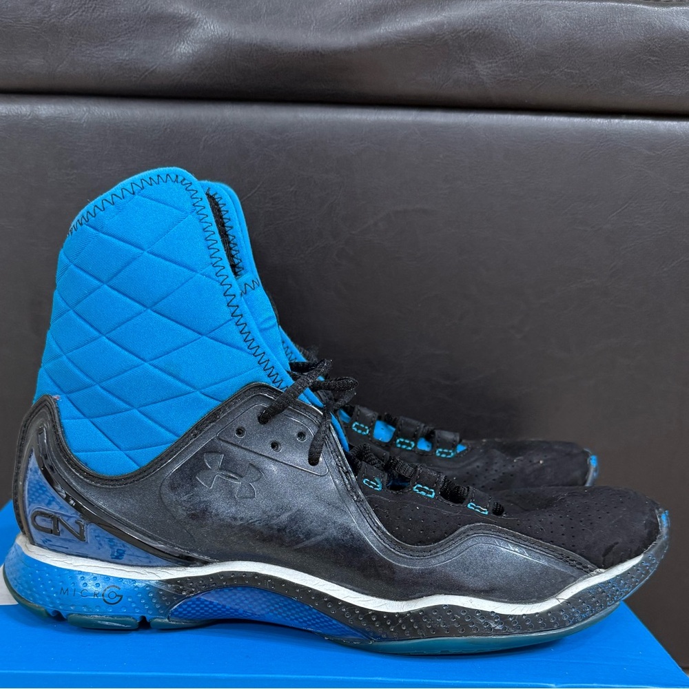 Under Armour Cam Newton C1N Men's Black and Blue Sneakers